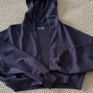 Hollister Gilly Hicks Crop Cooldown Zip-Up Jacket